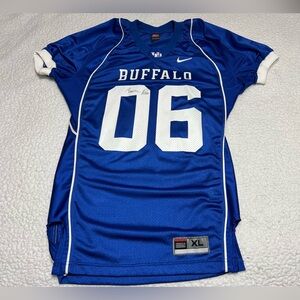 University of Buffalo Bulls Game Worn Signed Auto Football Jersey #6 RARE Y2K